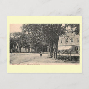 Main St., Sayville, Long Island NY Vintage Briefkaart