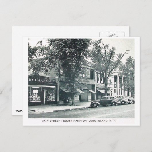 Main St., Southampton, Long Island NY Briefkaart (Voorkant / Achterkant)