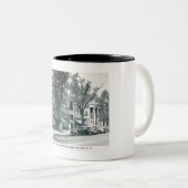 Main St., Southampton, Long Island NY  Tweekleurige Koffiemok (Voorkant rechts)