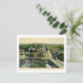 Main St. van Bluff, Clinton, NJ Vintage Briefkaart (Staand voorkant)
