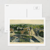 Main St. van Bluff, Clinton, NJ Vintage Briefkaart (Voorkant / Achterkant)