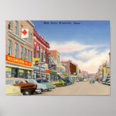 Main St. Waterville, Maine Poster (Voorkant)