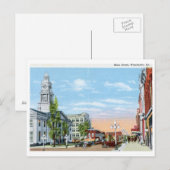 Main St., Winchester, Vintage van Kentucky Briefkaart (Voorkant / Achterkant)