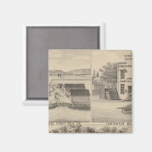 Main St Woodland Magneet (Voorkant / Achterkant)