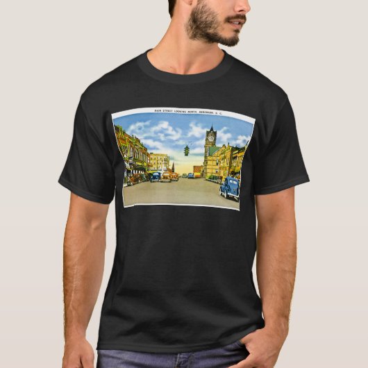 Main Street, Anderson, South Carolina T-shirt (Voorkant)