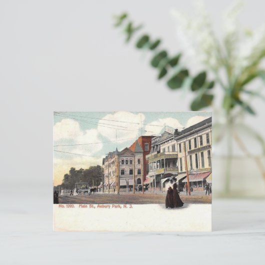 Main Street, Asbury Park, NJ  Briefkaart (Staand voorkant)