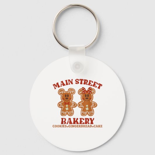 Main Street Bakery Cookies Gingerbread Cake Christ Sleutelhanger (Voorkant)