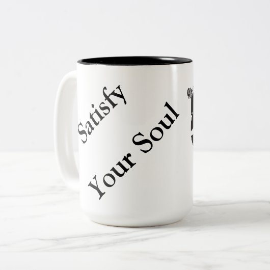 Main Street Blues Tweekleurige Koffiemok (Voorkant links)