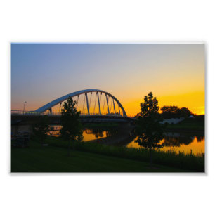 Main Street Bridge, Columbus, Ohio Foto Afdruk