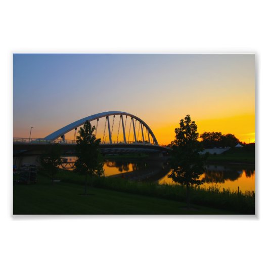 Main Street Bridge, Columbus, Ohio Foto Afdruk (Voorkant)