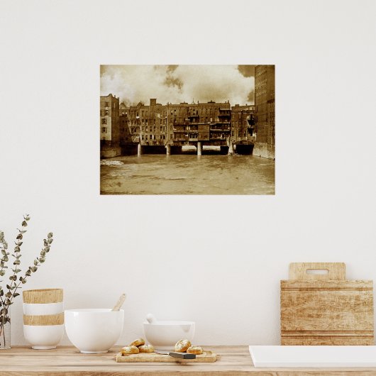 Main Street Bridge of Rochester NY Poster (Keuken)