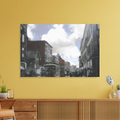 Main Street Brockton 1 Canvas Afdruk (Insitu (Woonkamer))