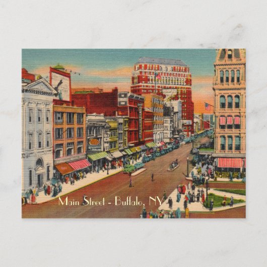 Main Street - Buffalo, NY  Briefkaart (Voorkant)