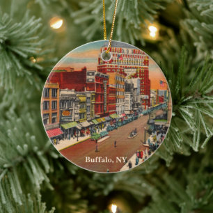 Main Street - Buffalo, NY  Keramisch Ornament