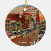 Main Street - Buffalo, NY  Keramisch Ornament (Voorkant)
