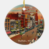 Main Street - Buffalo, NY  Keramisch Ornament (Achterkant)