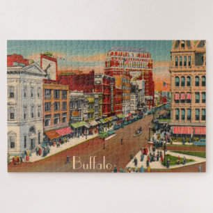 Main Street - Buffalo, NY Large Puzzle Legpuzzel