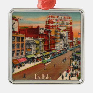 Main Street - Buffalo, NY Metalen Ornament