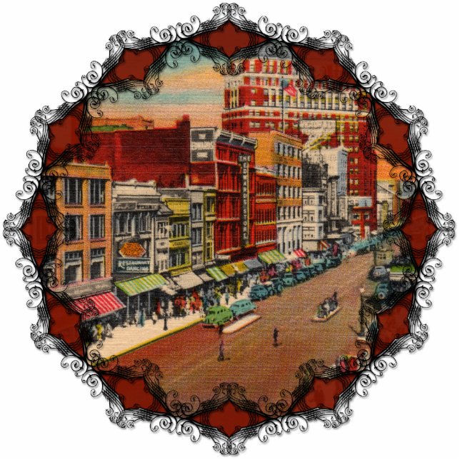 Main Street - Buffalo, NY  Ornament Fotobeeldje Ornament (Voorkant)