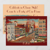  Main Street Buffalo Party Uitnodigingen (Voorkant / Achterkant)