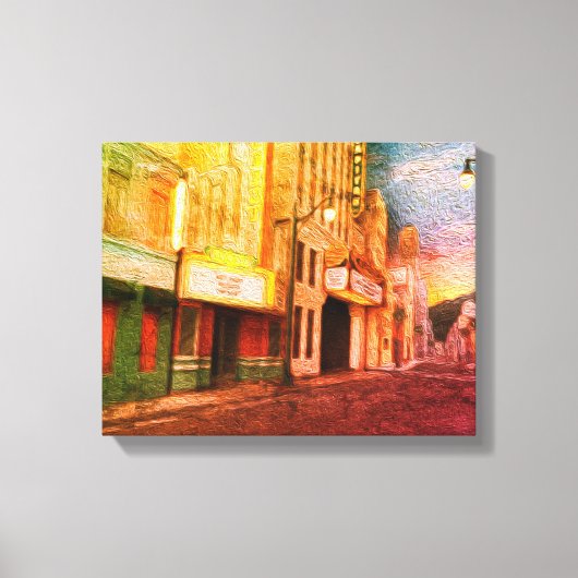 Main Street Canvas Afdruk (Voorkant)