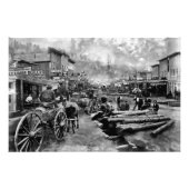 Main Street DEADWOOD 1876 Foto Afdruk (Voorkant)