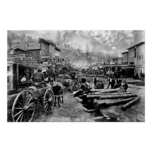 Main Street DEADWOOD 1876 Perfect Poster