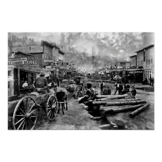 Main Street DEADWOOD 1876 Perfect Poster (Voorkant)