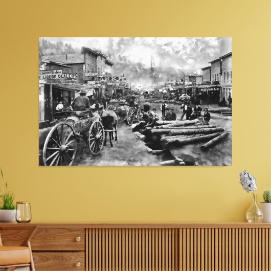 Main Street DEADWOOD 1876 Photo Print (Insitu (Woonkamer))
