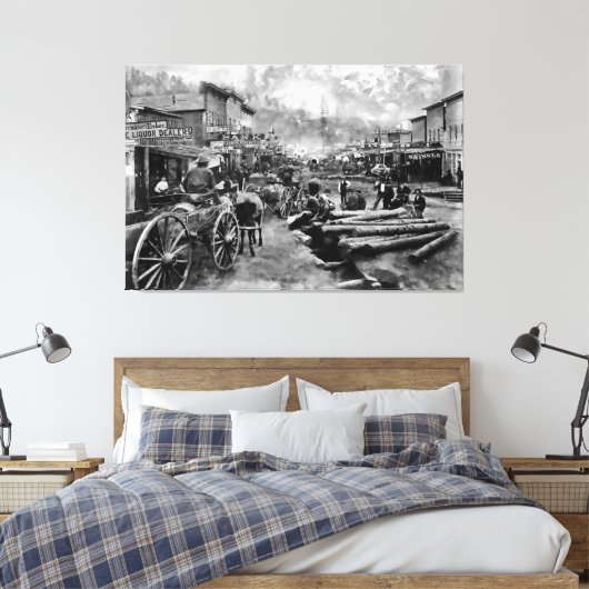 Main Street DEADWOOD 1876 Photo Print (Insitu (Slaapkamer))