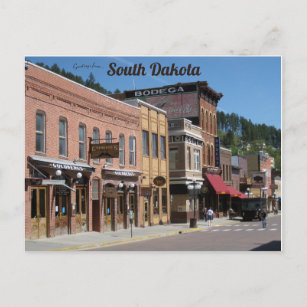 Main Street Deadwood South Dakota Briefkaart