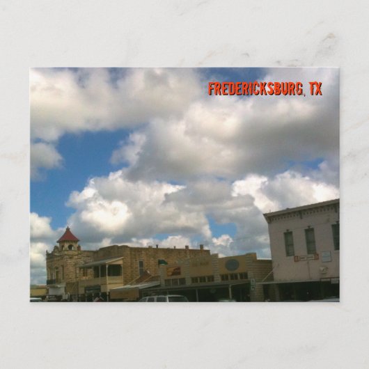 Main Street Fredericksburg Briefkaart (Voorkant)