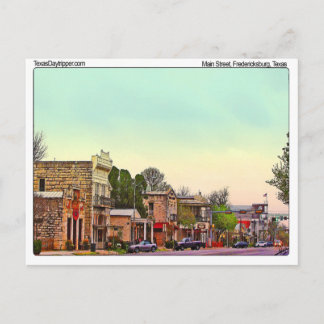 Main Street, Fredericksburg, TX Briefkaart