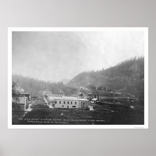 Main Street in Chitina, Alaska 1916 Poster (Voorkant)