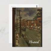 Main Street in Montreal Canada,  schilderen Briefkaart (Voorkant / Achterkant)