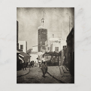 Main street in Tangier, Marokko, 1898 Briefkaart