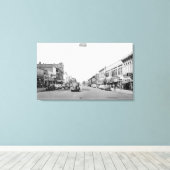 Main Street in Walla Walla, WA-foto Canvas Afdruk (Insitu (Houten vloer))