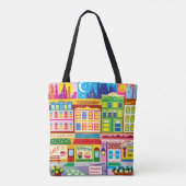 Main Street Kleuren Tote Bag (Achterkant)