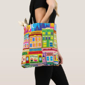 Main Street Kleuren Tote Bag (Dichtbij)