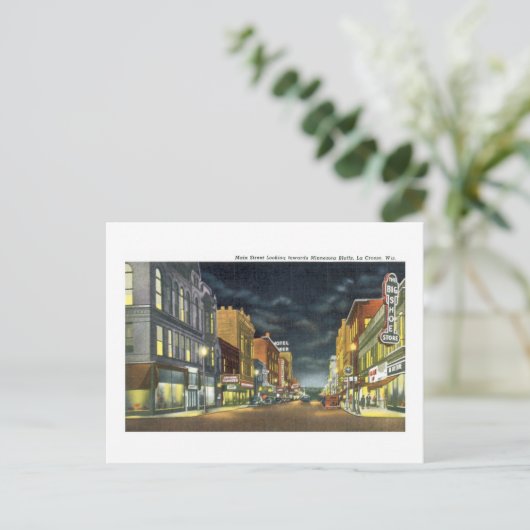 Main Street, La Crosse, Wisconsin Briefkaart (Staand voorkant)