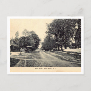 Main Street, Little Silver NJ 1910 Style Briefkaart