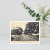 Main Street, Little Silver NJ 1910  Style Briefkaart (Staand voorkant)