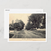 Main Street, Little Silver NJ 1910  Style Briefkaart (Voorkant / Achterkant)