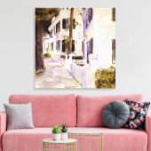 Main Street, Nantucket, beroemd schilderij Canvas Afdruk (Insitu (Woonkamer))