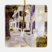 Main Street, Nantucket, Vrolijk Kerstfeest Keramisch Ornament (Voorkant)