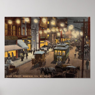 Main Street, Norfolk, Virginia Poster