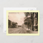 Main Street, Northampton, Massachusetts Briefkaart (Voorkant / Achterkant)