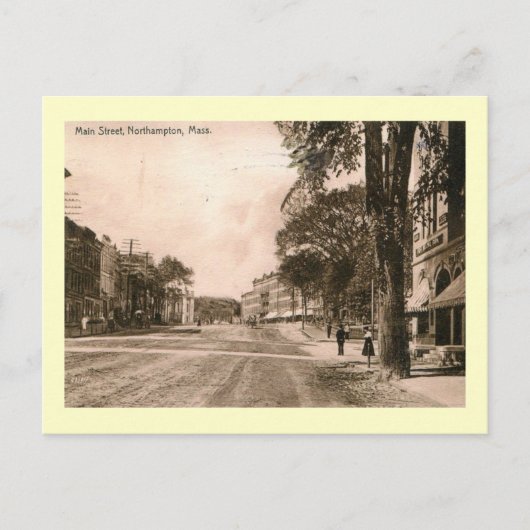 Main Street, Northampton, Massachusetts Briefkaart (Voorkant)