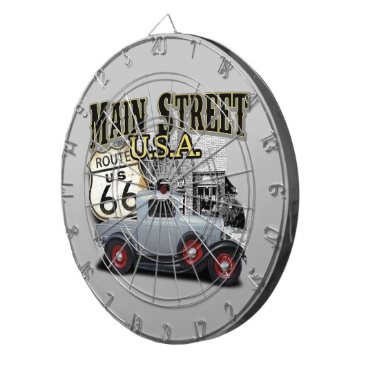 Main Street Rod Dartbord (Voorkant Rechts)