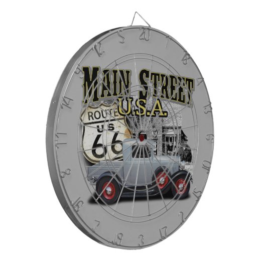 Main Street Rod Dartbord (Voorkant Links)